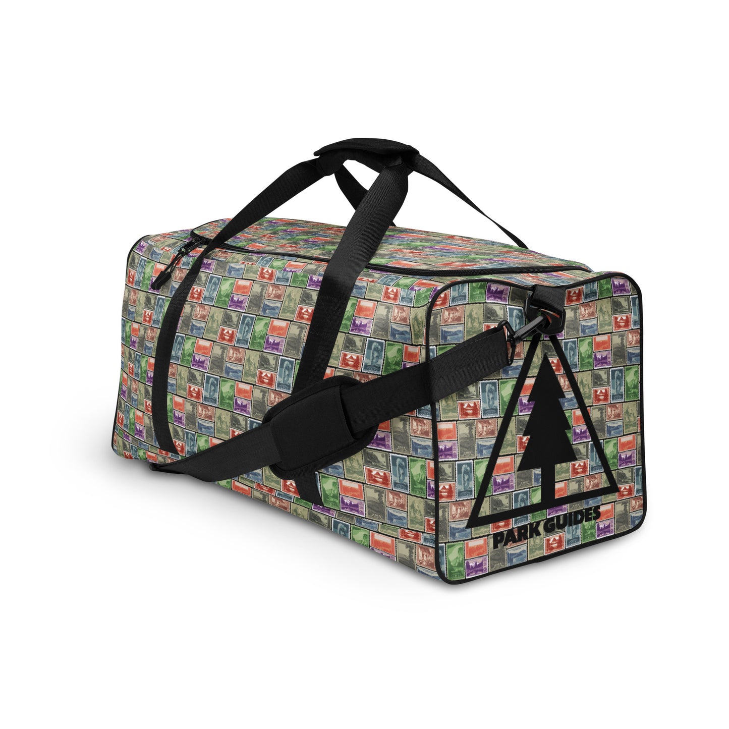 National Park Vintage Postage Stamp Duffle bag