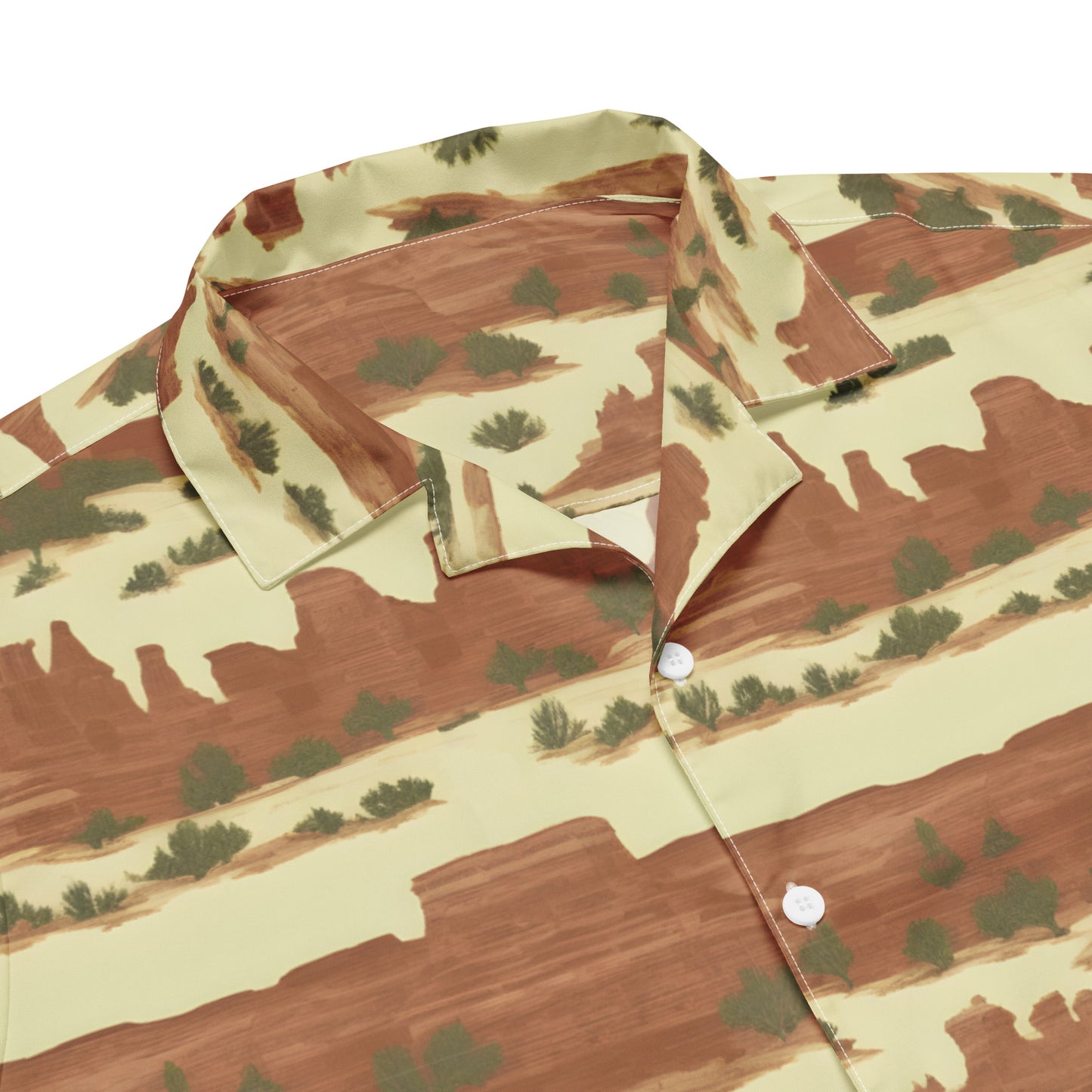 Canyonlands National Park Toile Stripe Unisex button shirt