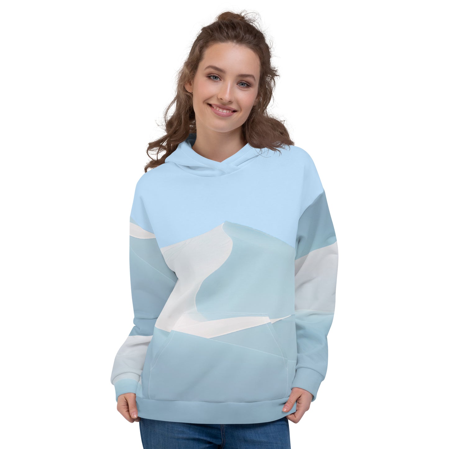 White Sands National Park White Sand Dunes All Over Print Unisex Hoodie