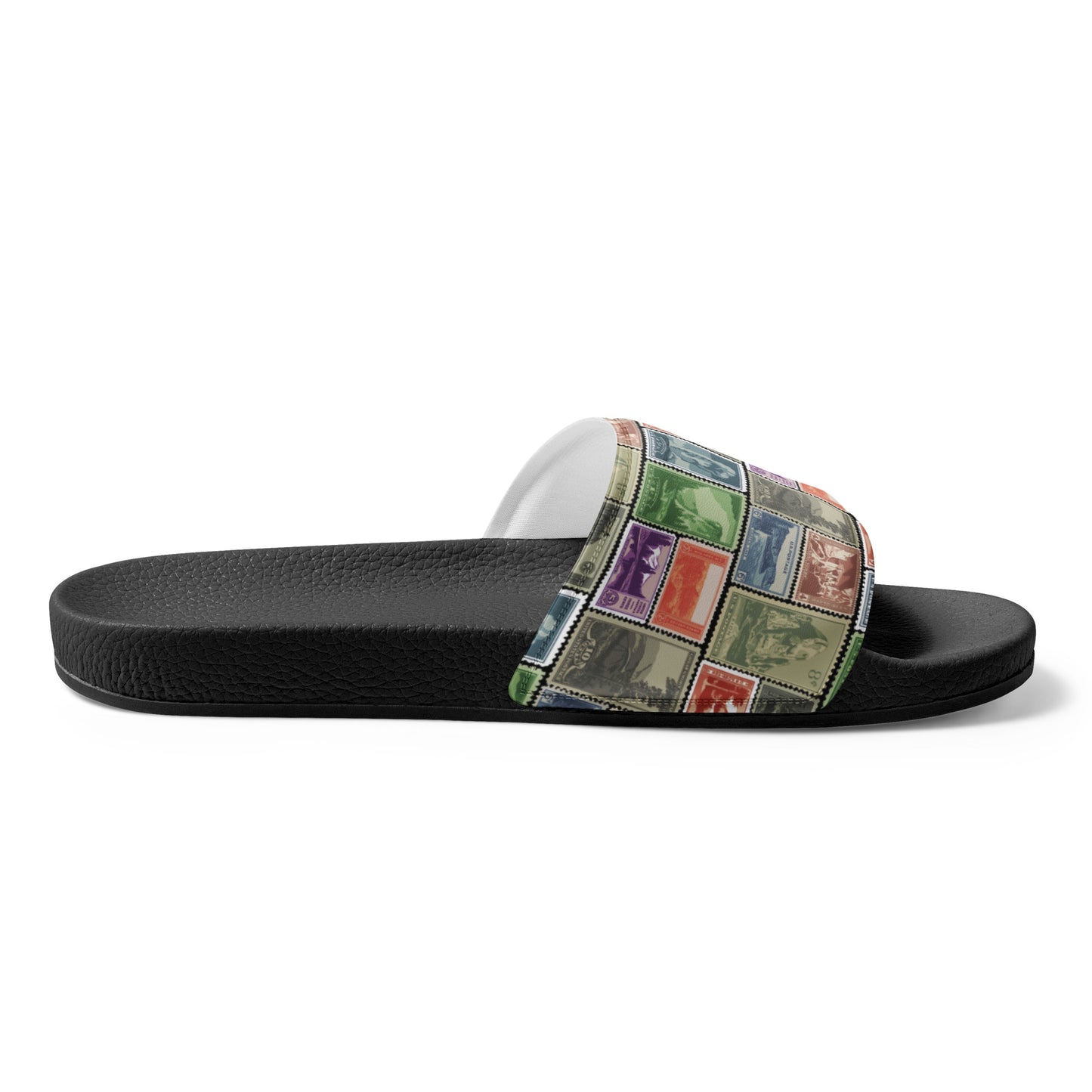 National Park Vintage Postage Stamps Men’s Slides