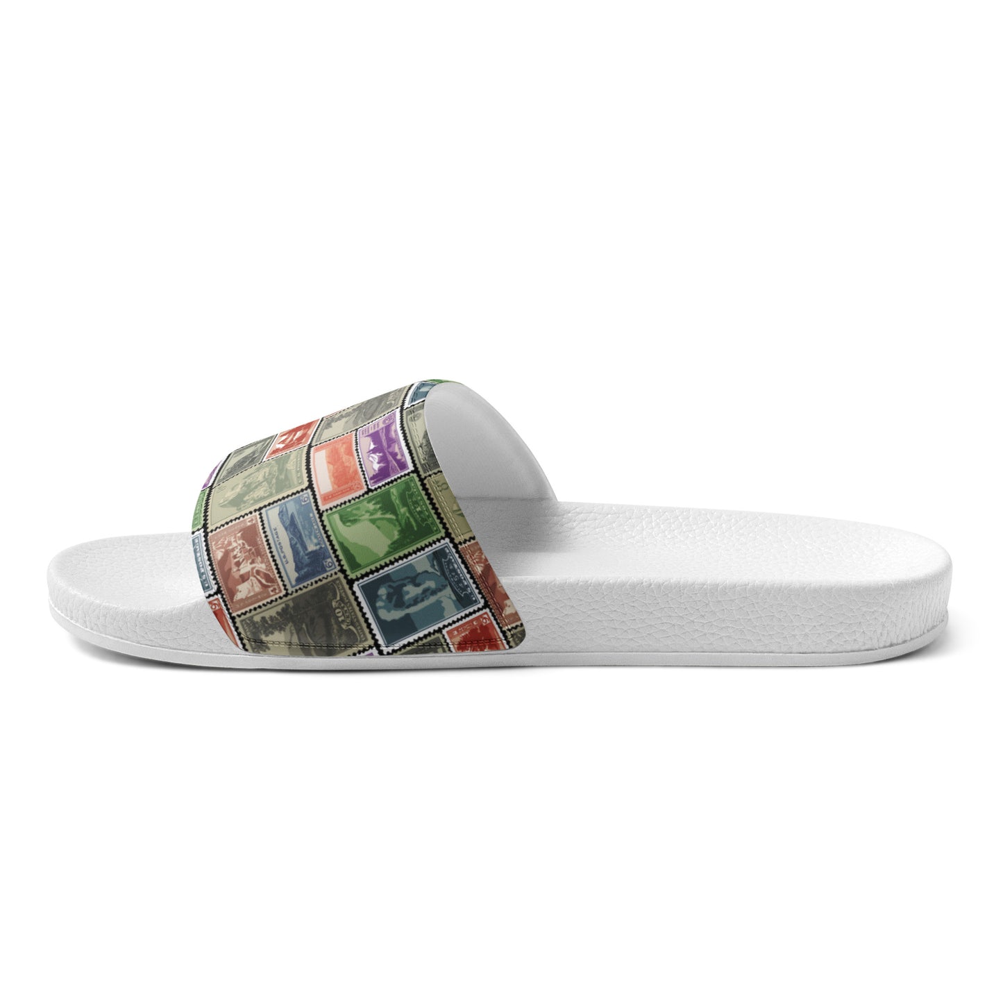 National Park Vintage Postage Stamps Men’s Slides