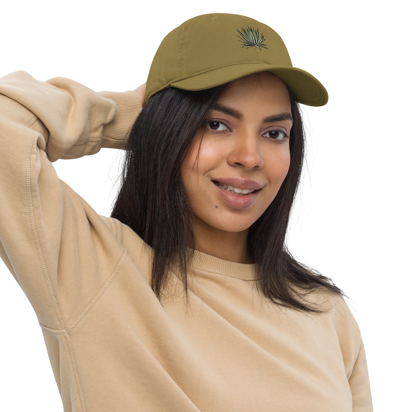White Sands Yucca Embroidered Organic Dad Hat