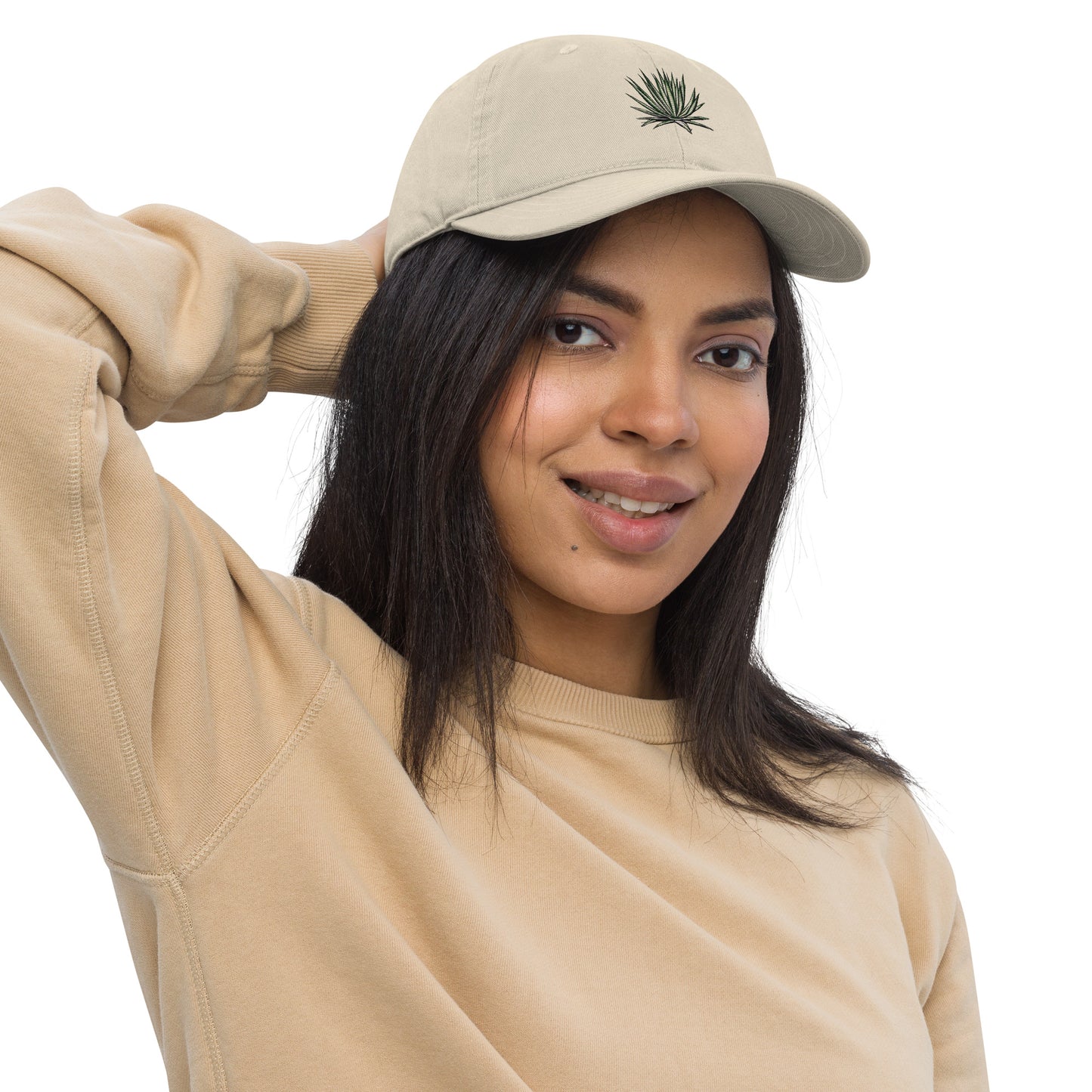 White Sands Yucca Embroidered Organic Dad Hat