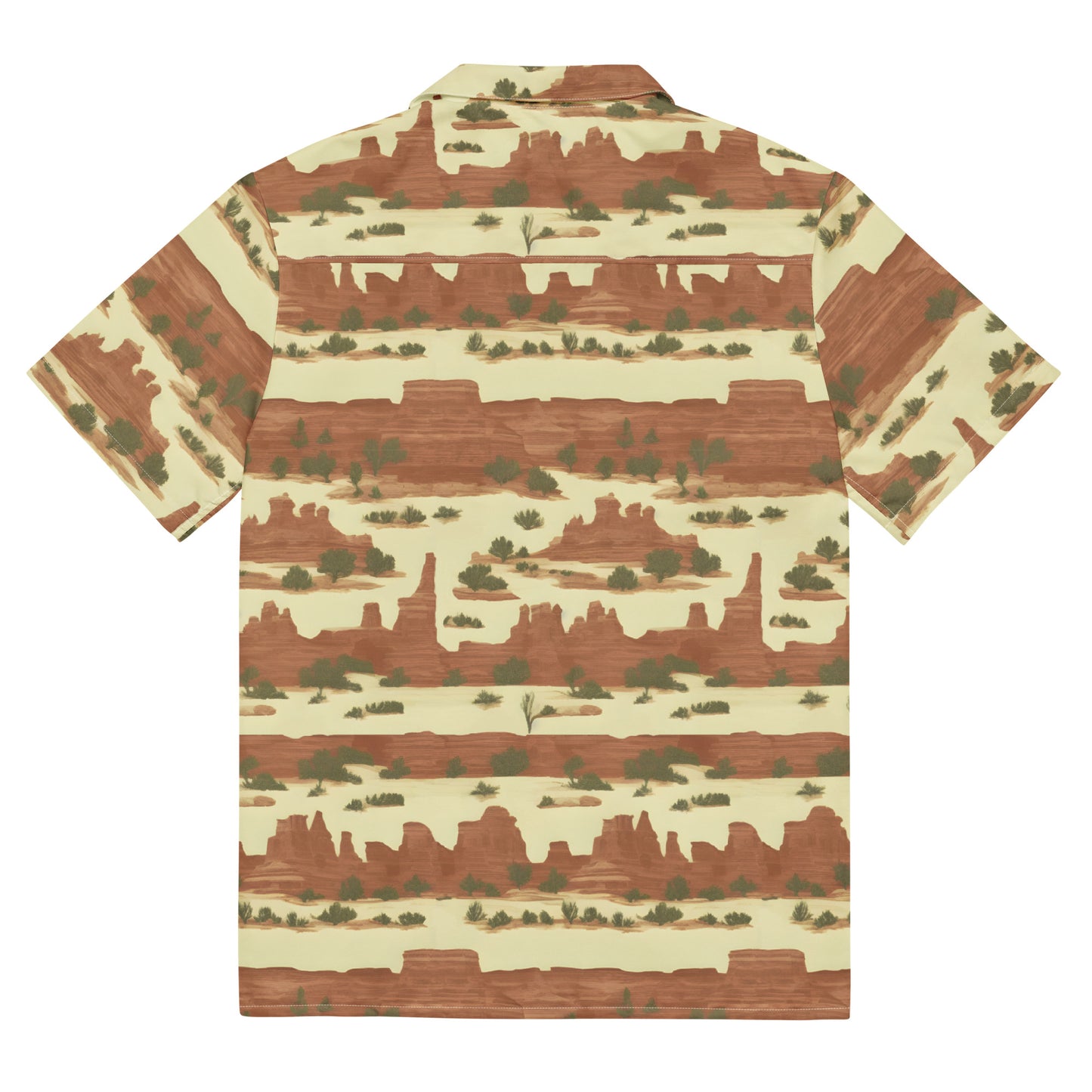 Canyonlands National Park Toile Stripe  Unisex button shirt