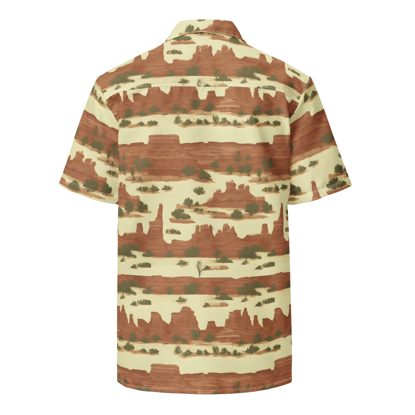 Canyonlands National Park Toile Stripe  Unisex button shirt