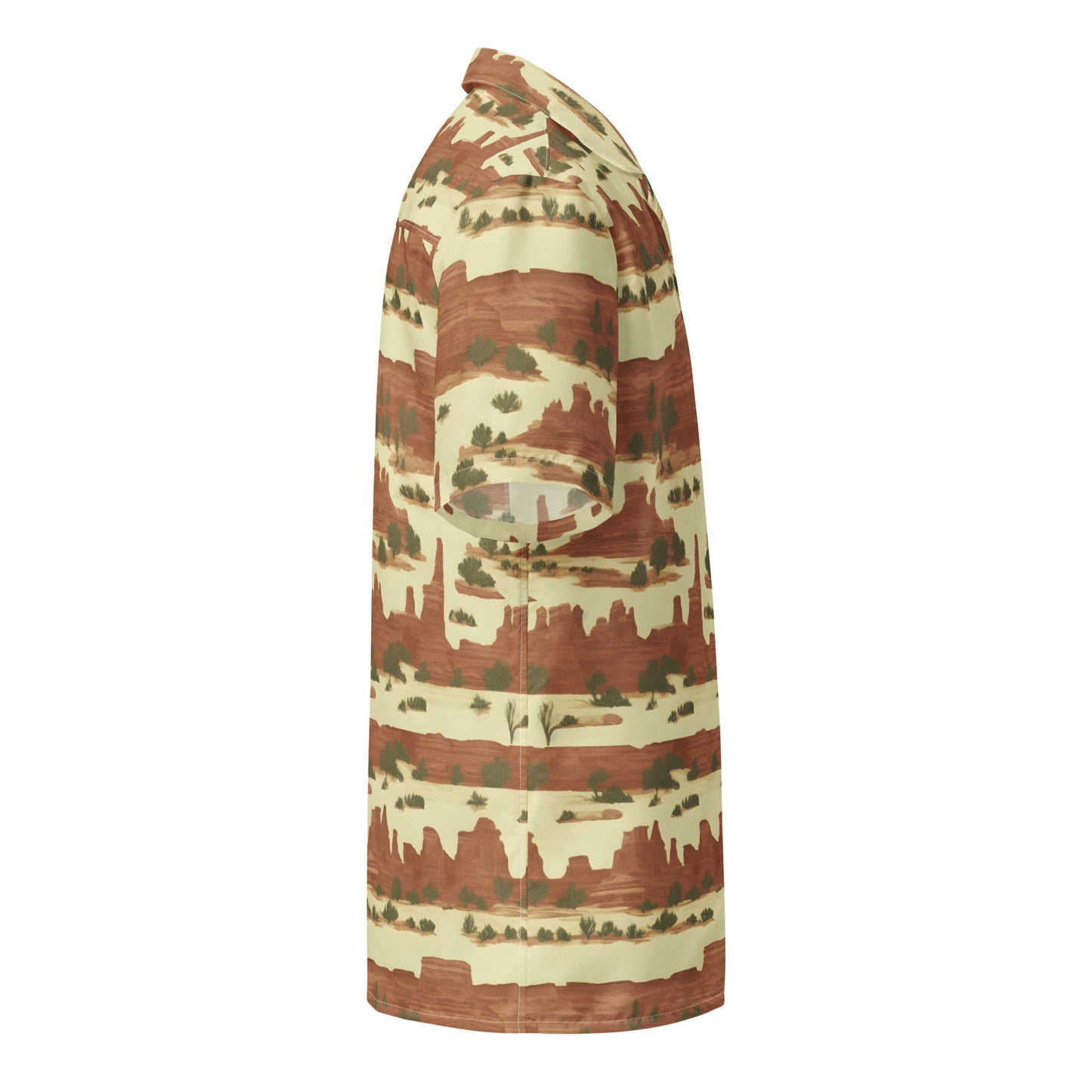 Canyonlands National Park Toile Stripe  Unisex button shirt