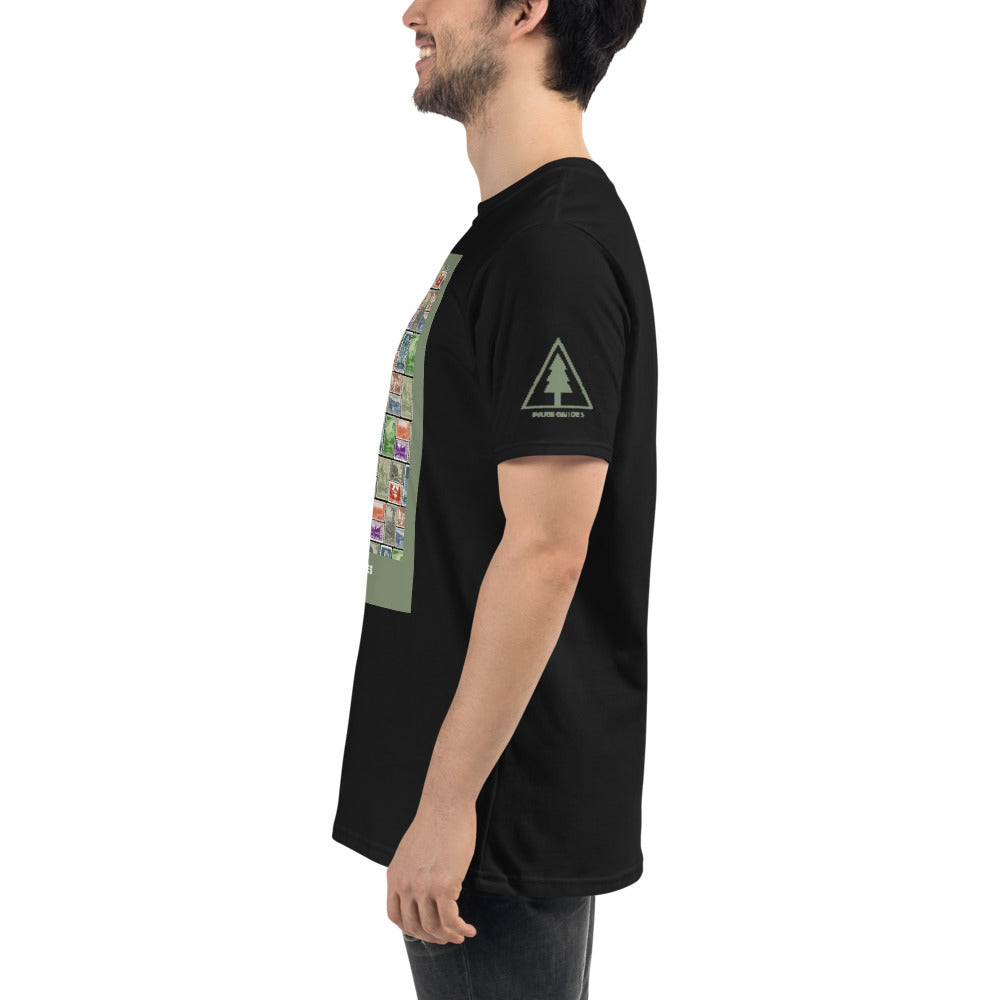 National Park Vintage Post Stamp Organic Cotton Unisex T-Shirt