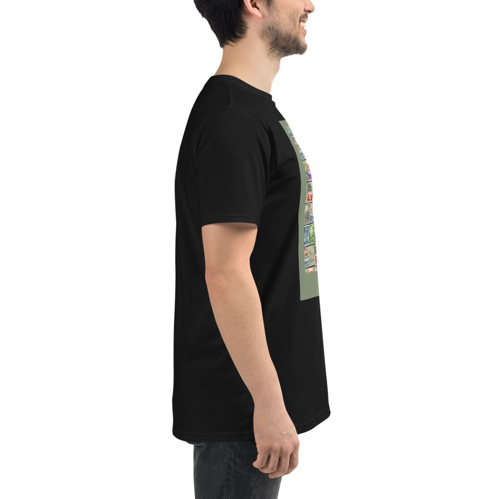 National Park Vintage Post Stamp Organic Cotton Unisex T-Shirt