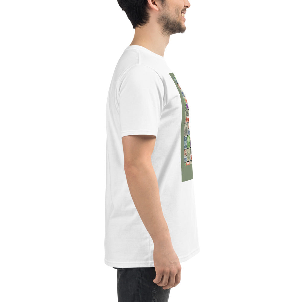 National Park Vintage Post Stamp Organic Cotton Unisex T-Shirt